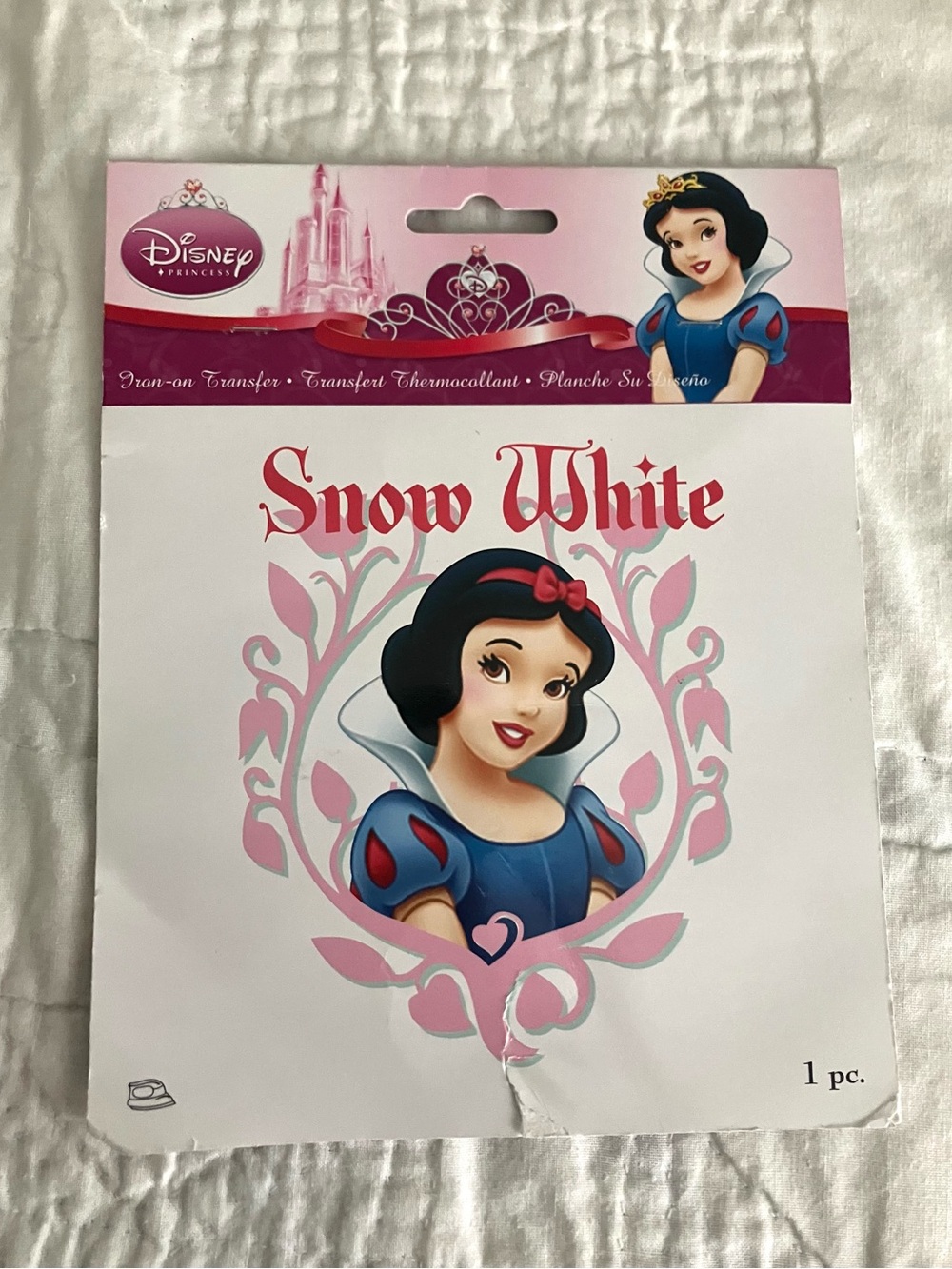 Vintage Disney Y2K Nostalgic Princess Snow White Iron-On Applique NWT
